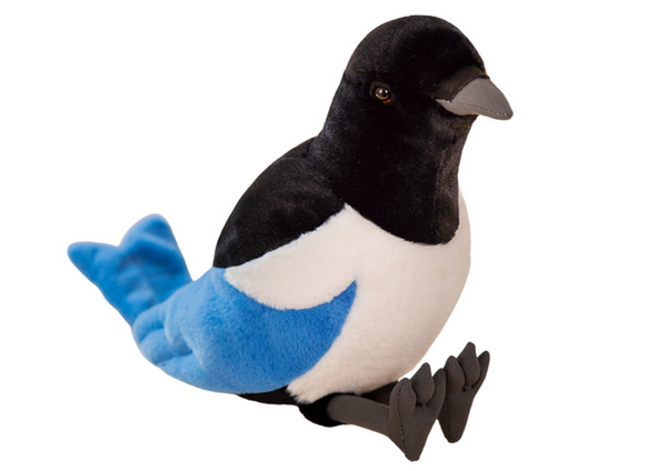 Plush Mascot Eurasian Magpie Blue 30cm