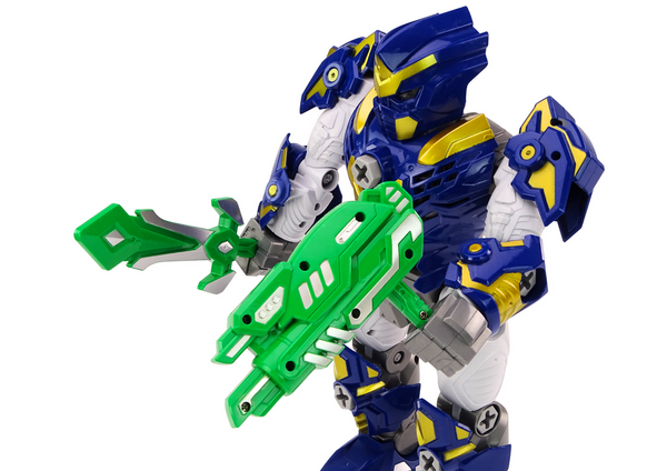 Schrauben-Roboter-Waffen-Bohrschrauber-Licht-Sound-Marineblau