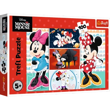 Puzzle 100 - Funny Minnie Disney Trefl 16517