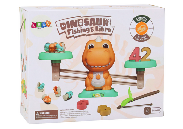 Zählen lernen Lernspiel Balance Scale Dinosaurier Mathekarten