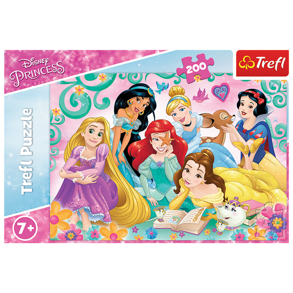Puzzle - 200 Fröhliche Welt der Prinzessinnen - Disney Princess Trefl 13268
