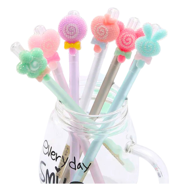 Gelstift mit Radiergummi, Diamantkappe, 0,5 mm