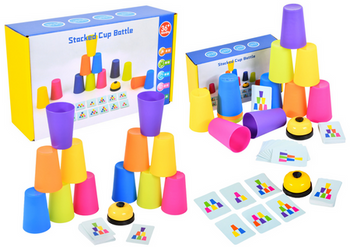 Arcade Game Stacking Cups Cards Bell