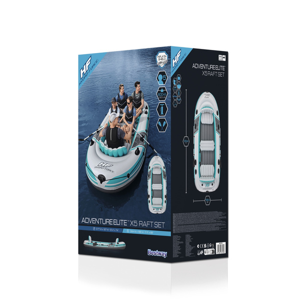 Aufblasbarer Ponton für 5 Personen, 364 x 166 cm, Bestway 65159