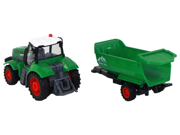 R/C-Traktor mit Anhänger 1:24 Lichter Grün