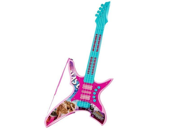 Electric Guitar with Lights and Sounds Pink 62cm