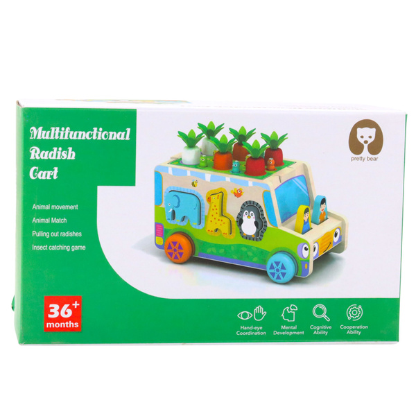 Educational Wooden Car Shape Sorter Maze Puzzle