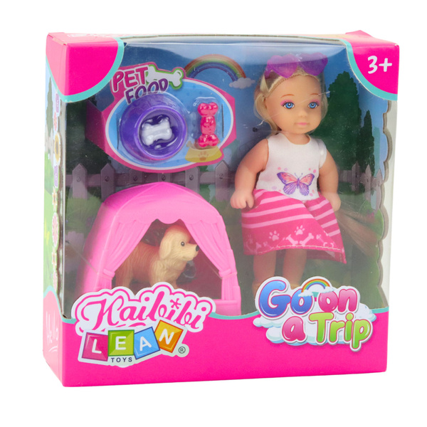 Mini Doll Set with Dog, Tent and Accessories