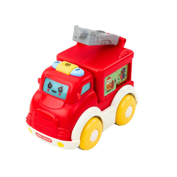 Stadtauto-Set für Kleinkinder, mit Fahrfunktion, beweglichen Elementen, Lichtern und Geräuschen