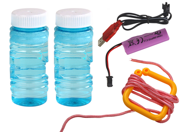 Beleuchtete Marienkäfer-Sprudelmaschine auf Rädern