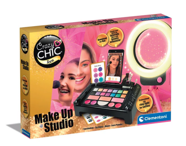 Crazy Chic Make-up-Set Studio Make Up Handyhalter Clementoni 16653