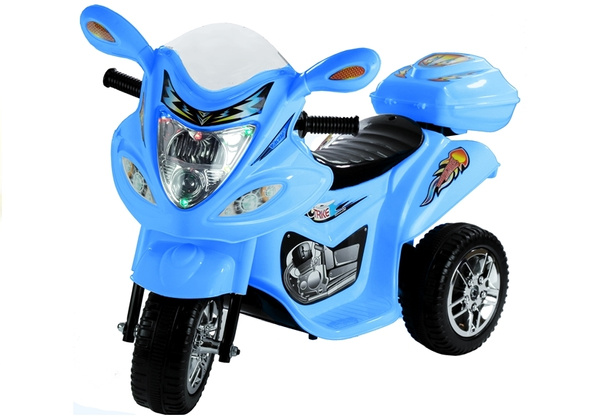 Elektromotorrad für Kinder BJX-88 Blau Motorrad Fahrzeug Sounds und Melodien