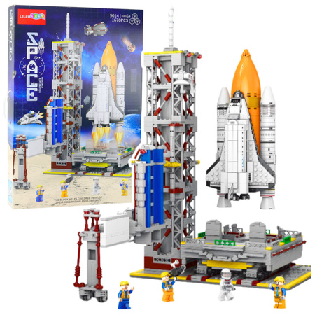 Konstruktionssteine ​​Raumstationsplattform Rakete 1670 Stück.