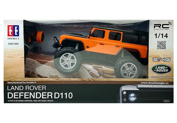 Remote Controlled Car Land Rover Defender R/C Orange 1:14