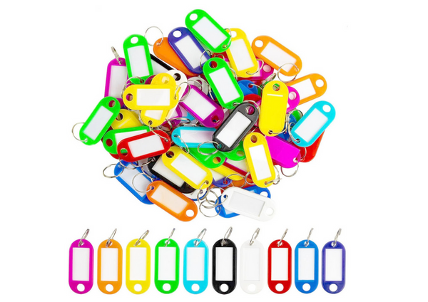 Keychains Pack of 100 Pieces MIX Colors