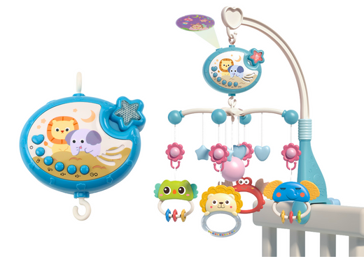 Carousel For Bed Projector Music Box Lamp 400 Lullabies Blue