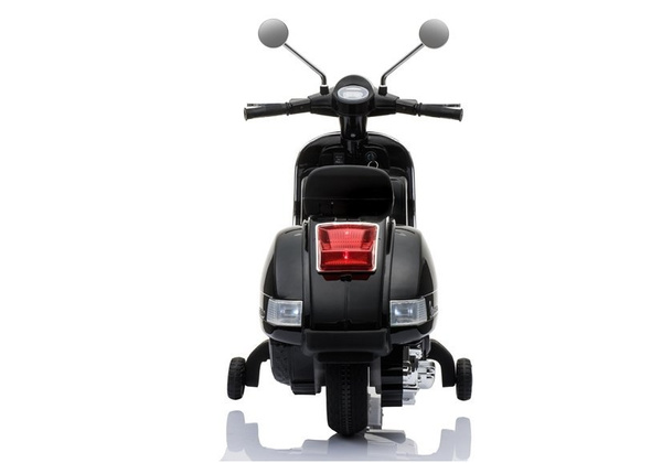 Motorroller Motorrad Vespa Schwarz Ledersitz EVA-Reifen LED Frontscheinwerfer