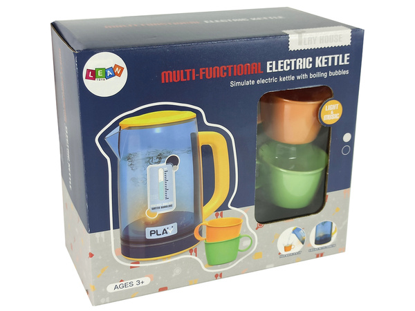 Electric Blue Kettle Lit Playing Water Sounds