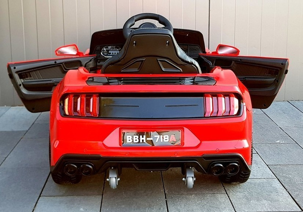 Kinderfahrzeug BBH-718A Rot EVA-Reifen Ledersitz LED Frontscheinwerfer Auto