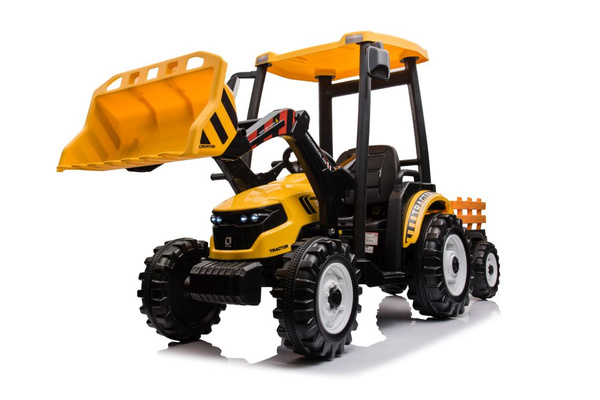 Batteriebetriebener Traktor mit Anhänger Hercules Yellow 24V