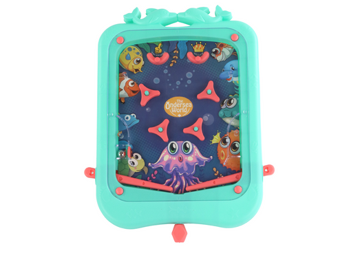 Mini-Flipper-Arcade-Spiel mit einem grünen Ball