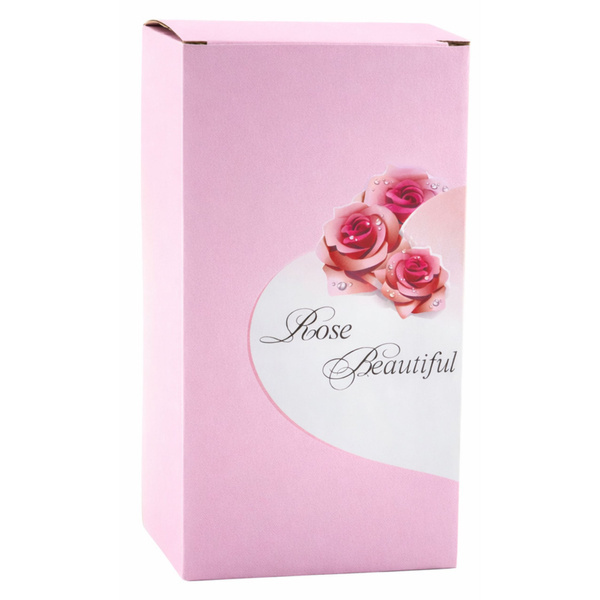 Eternal Rose in Dome with LED Lighting Pink with Heart and Balls