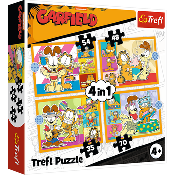 Puzzle 4-in-1 – Garfield Loves Lasagna – Trefl 34673