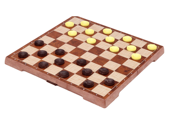 Strategy Game Chess Checkers 2in1 Board