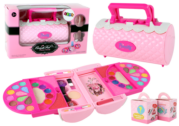 Beauty-Make-up-Set im rosa Lidschatten-Etui