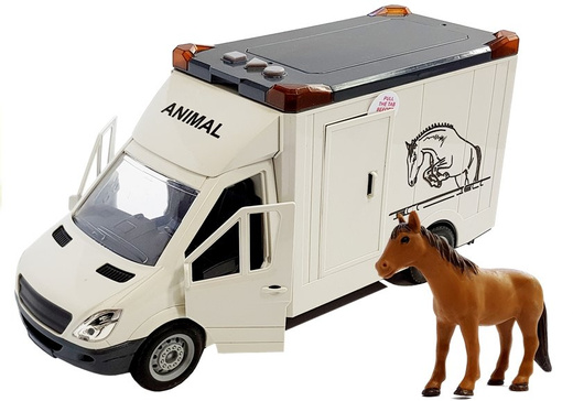 Horse Transport Vehicle White