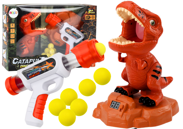 Dinosaur Shooting Game Arcade Ball Gun Set