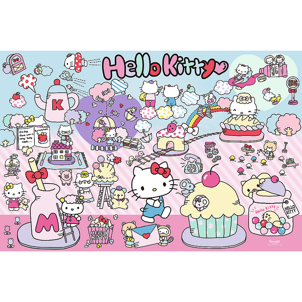 Puzzle – 300 Teile – Entdecke die Welt von Hello Kitty – Hello Kitty Trefl 23031