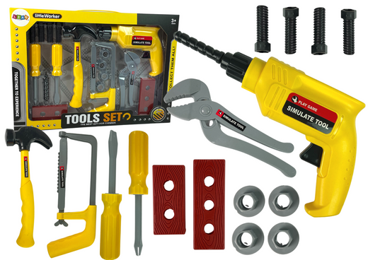DIY-Bohrer-Hammer-Schraubendreher-Set