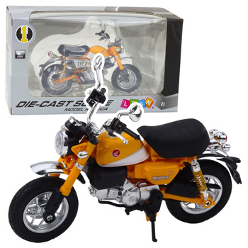 Motorrad Retro Classic Metall Hellgelb 1:12