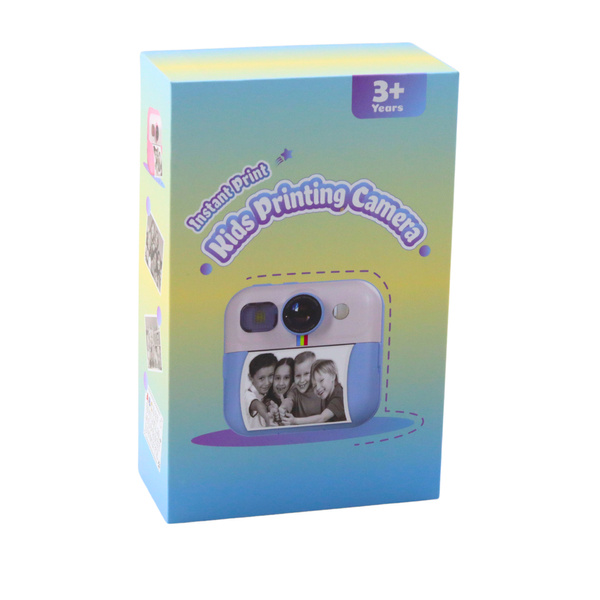 Instant Camera with Thermal Printer Games 3 Rolls White Panda