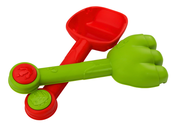 Sandeimer-Set mit Dusche, Spachtel, Rechen, Formen, Dinosaurier