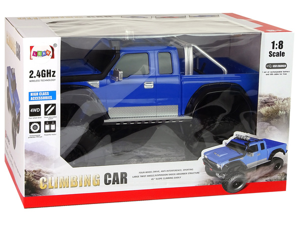 Geländewagen R/C 2.4G Bergsteigerauto 1:8 Blau 4x4