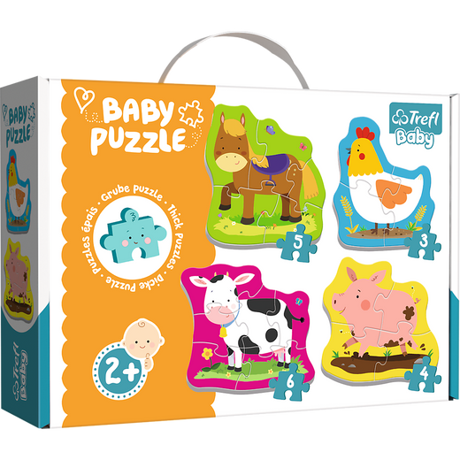 Puzzle - Baby Classic - Animals in the Country - Trefl Baby 36070