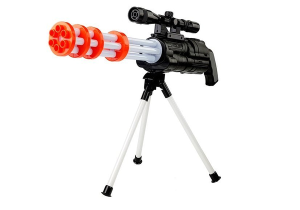 Battery Operated Sniper Rifle Rotary Cannon Police 62 cm