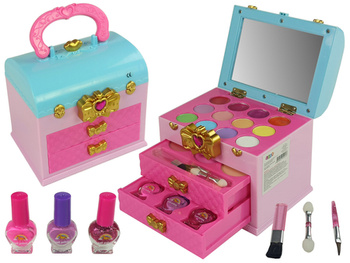 Make-up Beauty Set Toilettenschatulle Rosa Karton