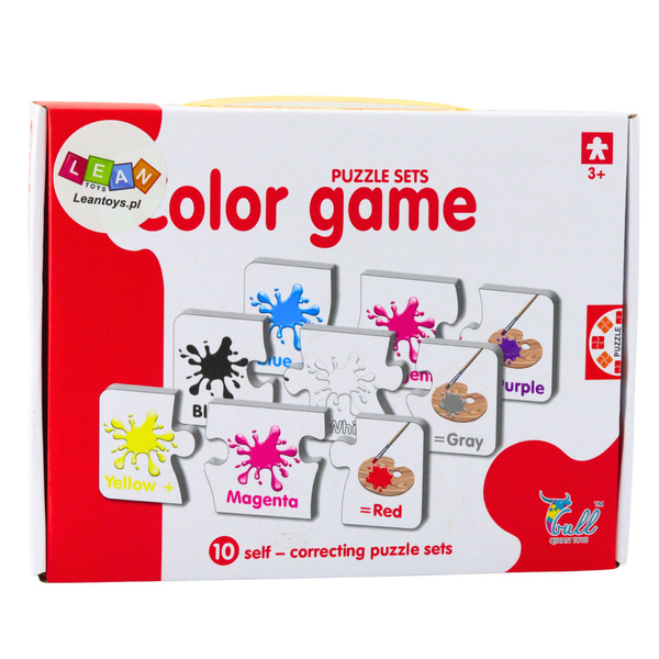 Educational Puzzle Colors in English 10 Connections