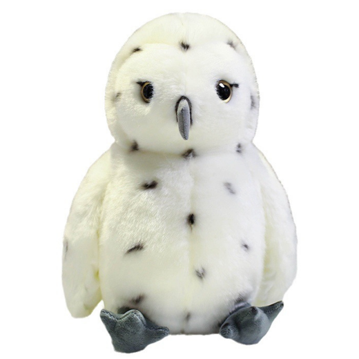 Plush Owl Bird Plush Toy Mascot Cuddly Toy White 23cm