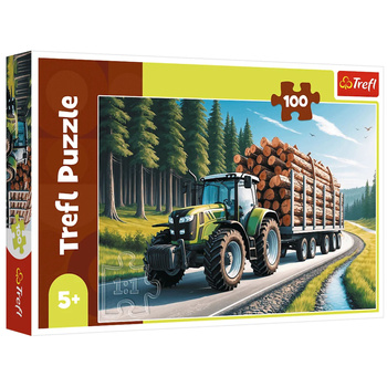 Puzzle 100 – Trefl Forsttraktor 16493