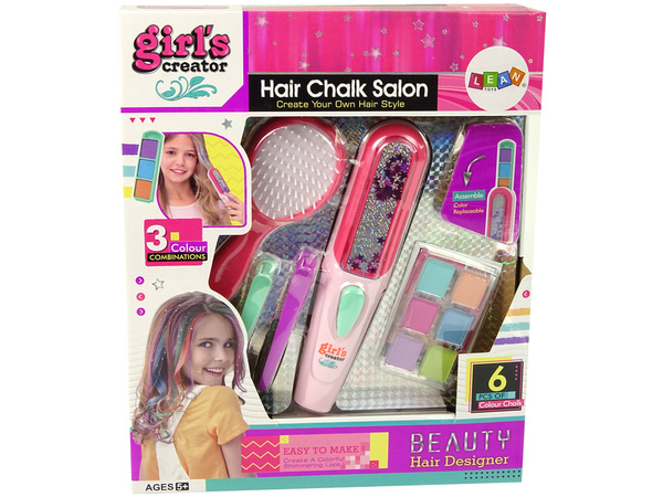 Hair Dyeing Set Hair Straightener Strands 6 Colours