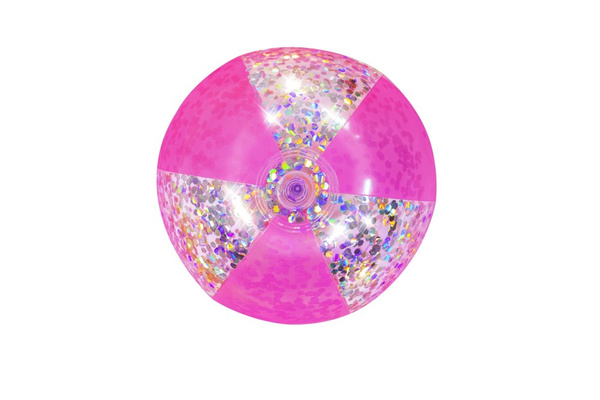 Beach Ball With Glitter Pink 41cm Bestway 31050