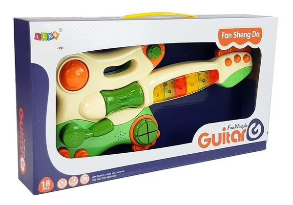 Interactive Baby Piano Guitar Sound Light Green