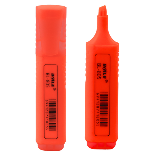 Highlighter Marker For Notes School Office Neon Intense Orange