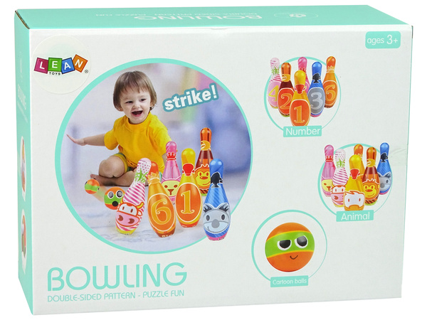 Soft Bowling Set 6 Stück Bunte Zahlen Kugel