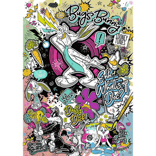 Puzzle – 1000 Premium Plus – Looney Tunes FSC Mix 70% 12066