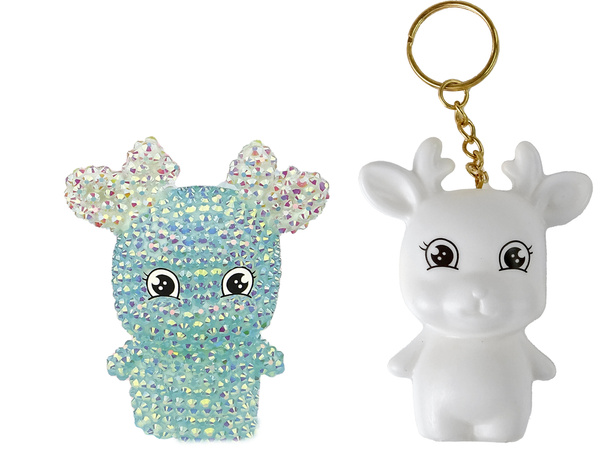 DIY Diamant Rentier DIY Kristalle 3D Schlüsselanhänger Set Blau